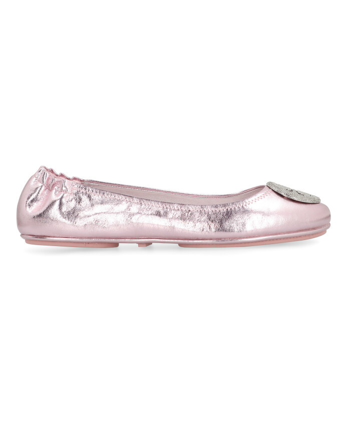 metallic-leather-ballet-flats