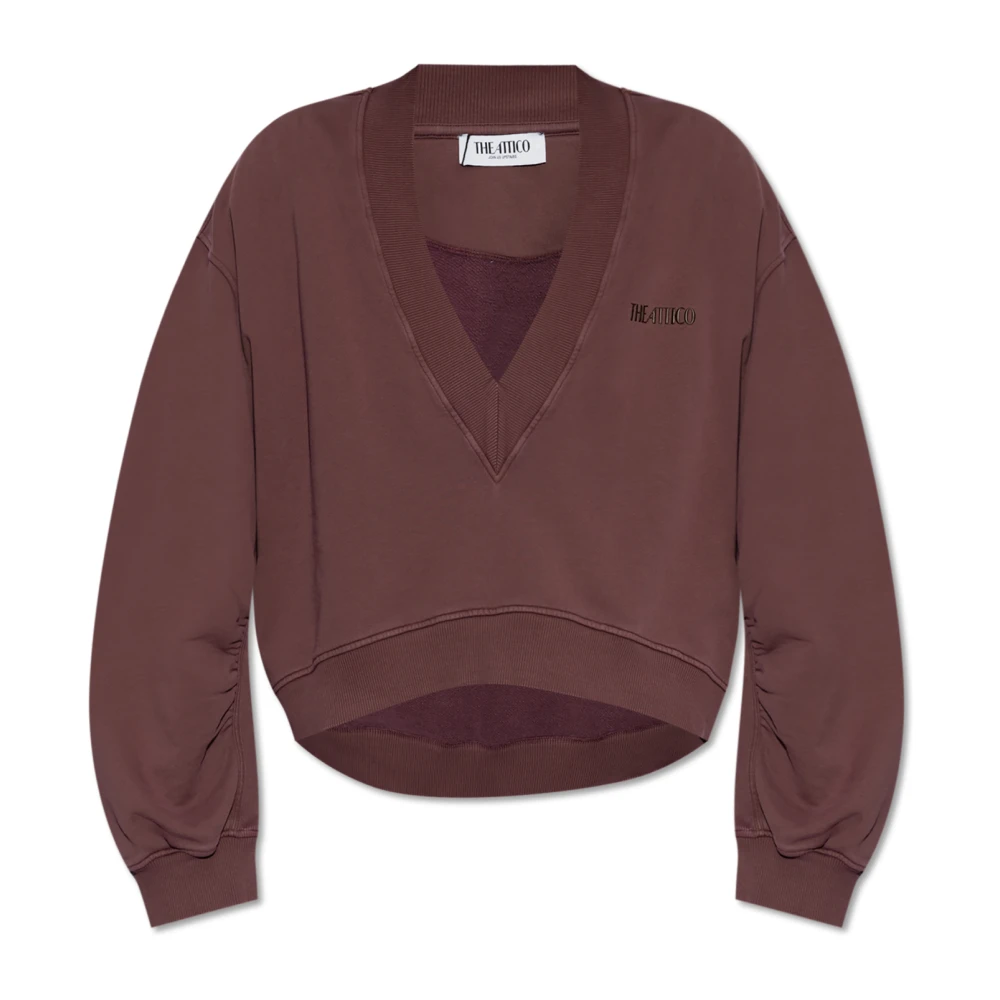 The Attico Sweatshirt met logo Purple Dames