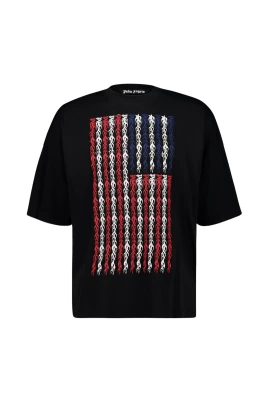 Flames Flag Loose T-Shirt