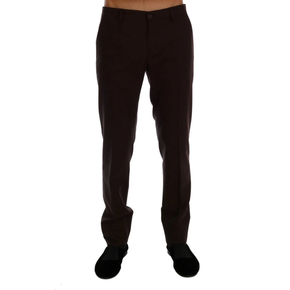 Dolce & Gabbana Men's Purple Suit Trousers, Xs, Formal Trousers