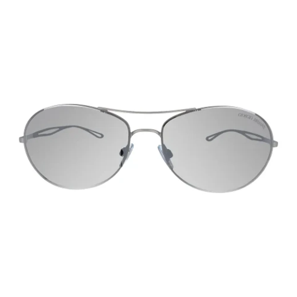 Armani Pre-owned Metal sunglasses Gray Dames
