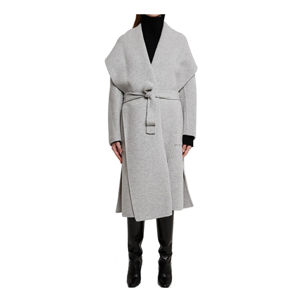 Max Mara Racer Jas met Afneembare Riem Gray Dames