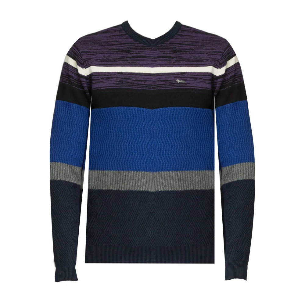 Harmont & Blaine Heren Crew Neck Sweater Blue Heren