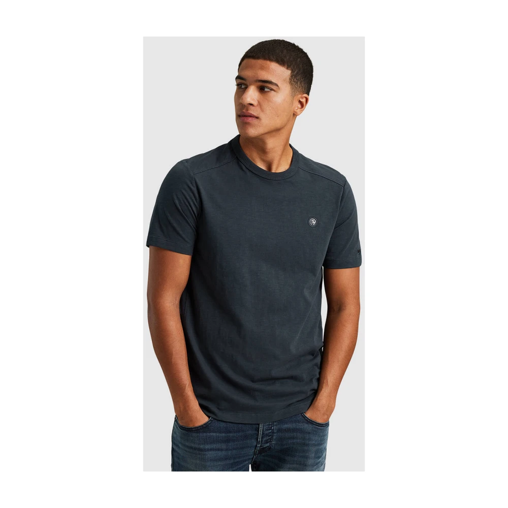 Cast Iron Essentieel korte mouw ronde hals T-shirt Blue Heren