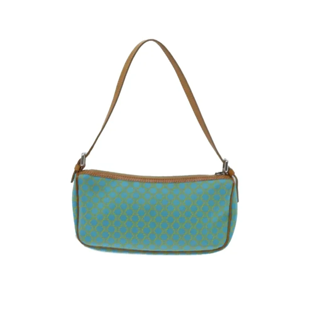 Celine Vintage Pre-owned Canvas celine-bags Blue Dames