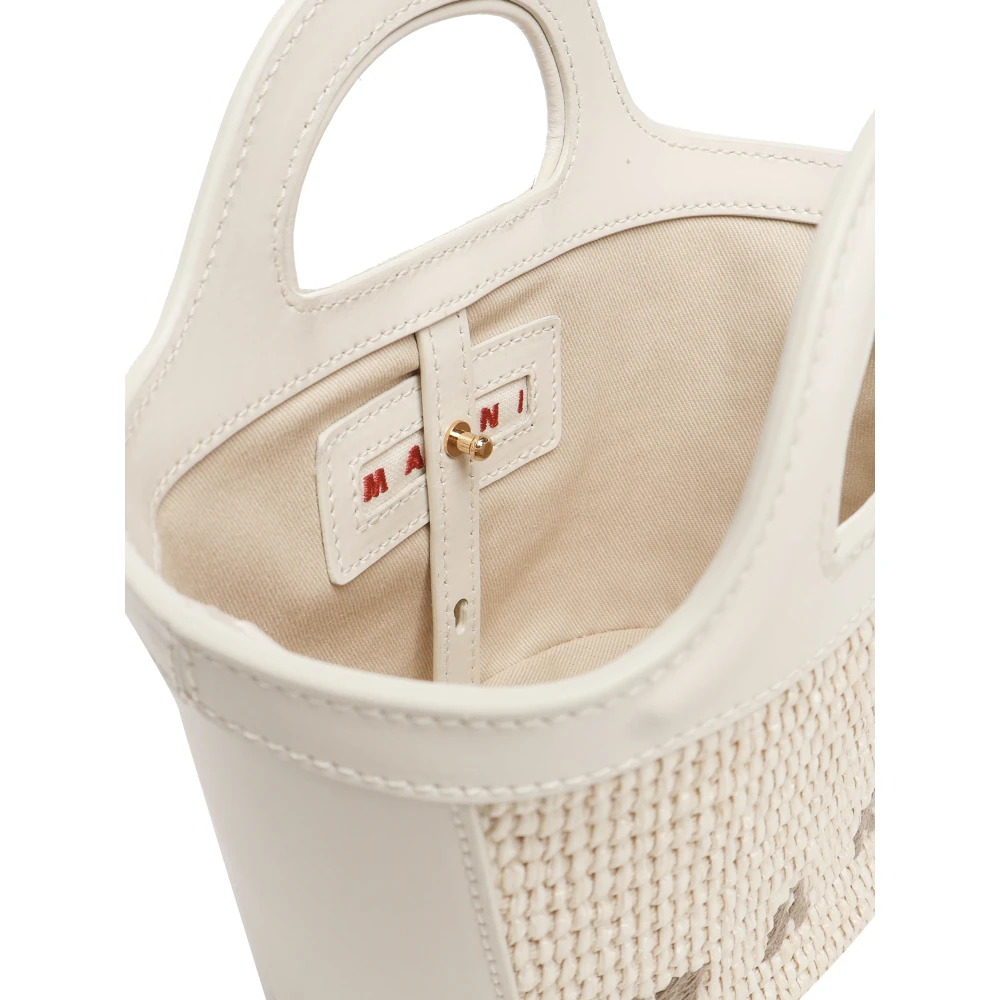 Marni Tropicalia Leren Tas Wit White Dames