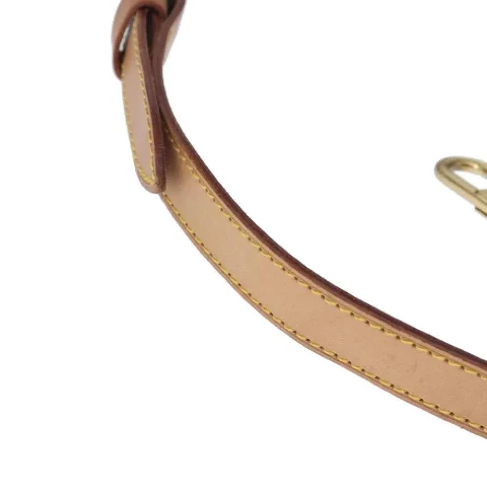Louis Vuitton Vintage Pre-owned Leather belts Beige Dames