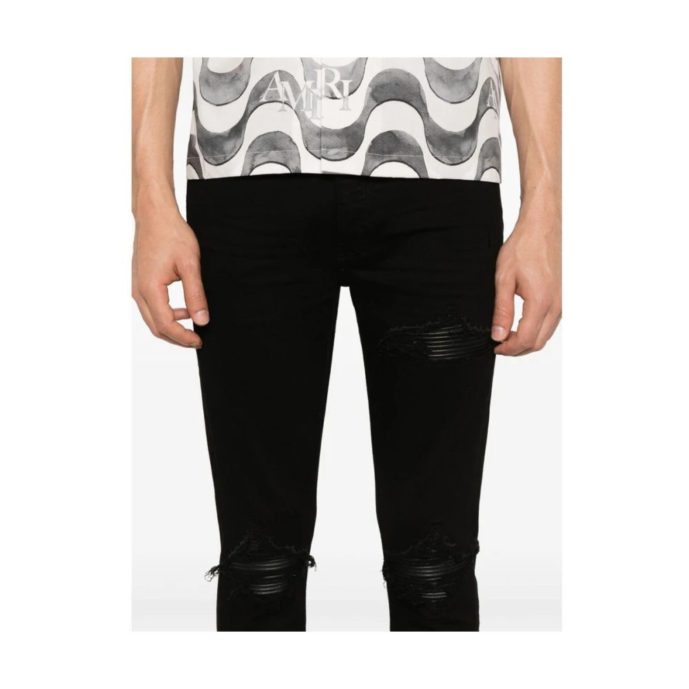 Amiri Zwarte Distressed Skinny Jeans Black Heren