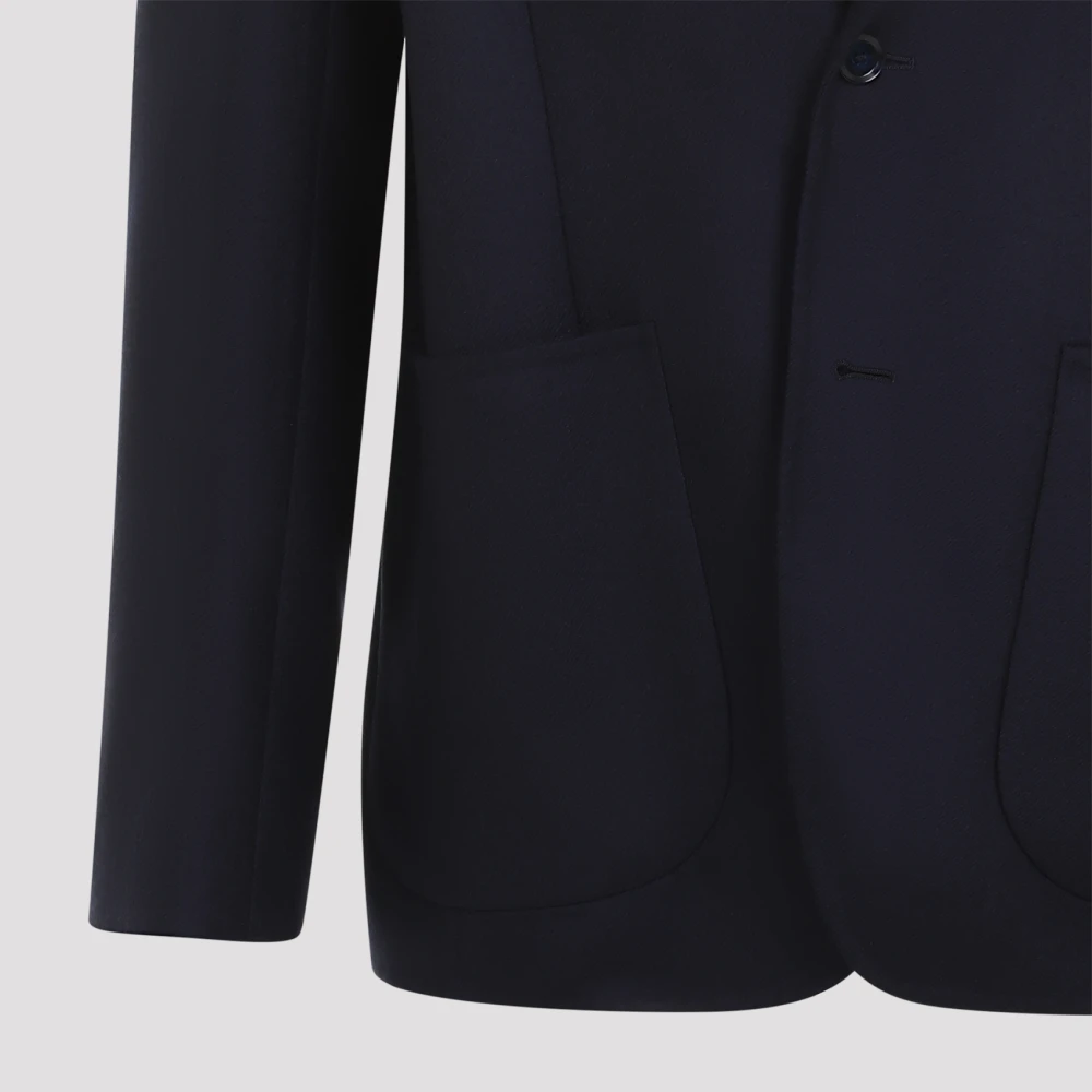 Brioni Navy Sapphire Jacket Black Heren