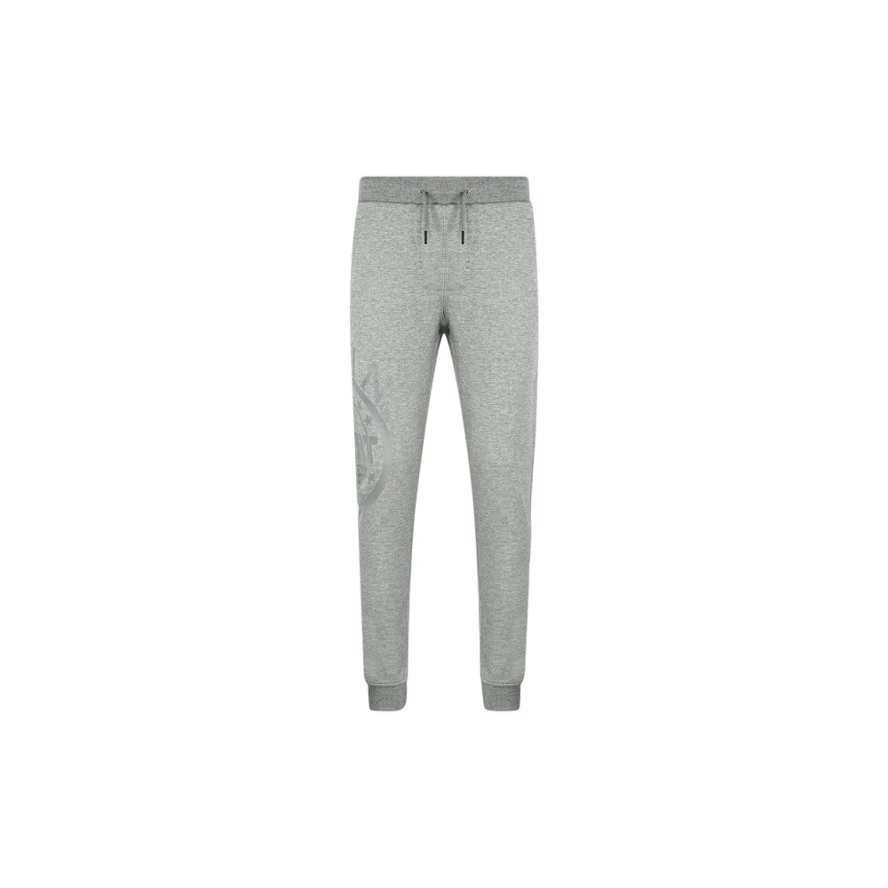 Plein Sport Grå Logo Joggingbyxor Gray, Herr