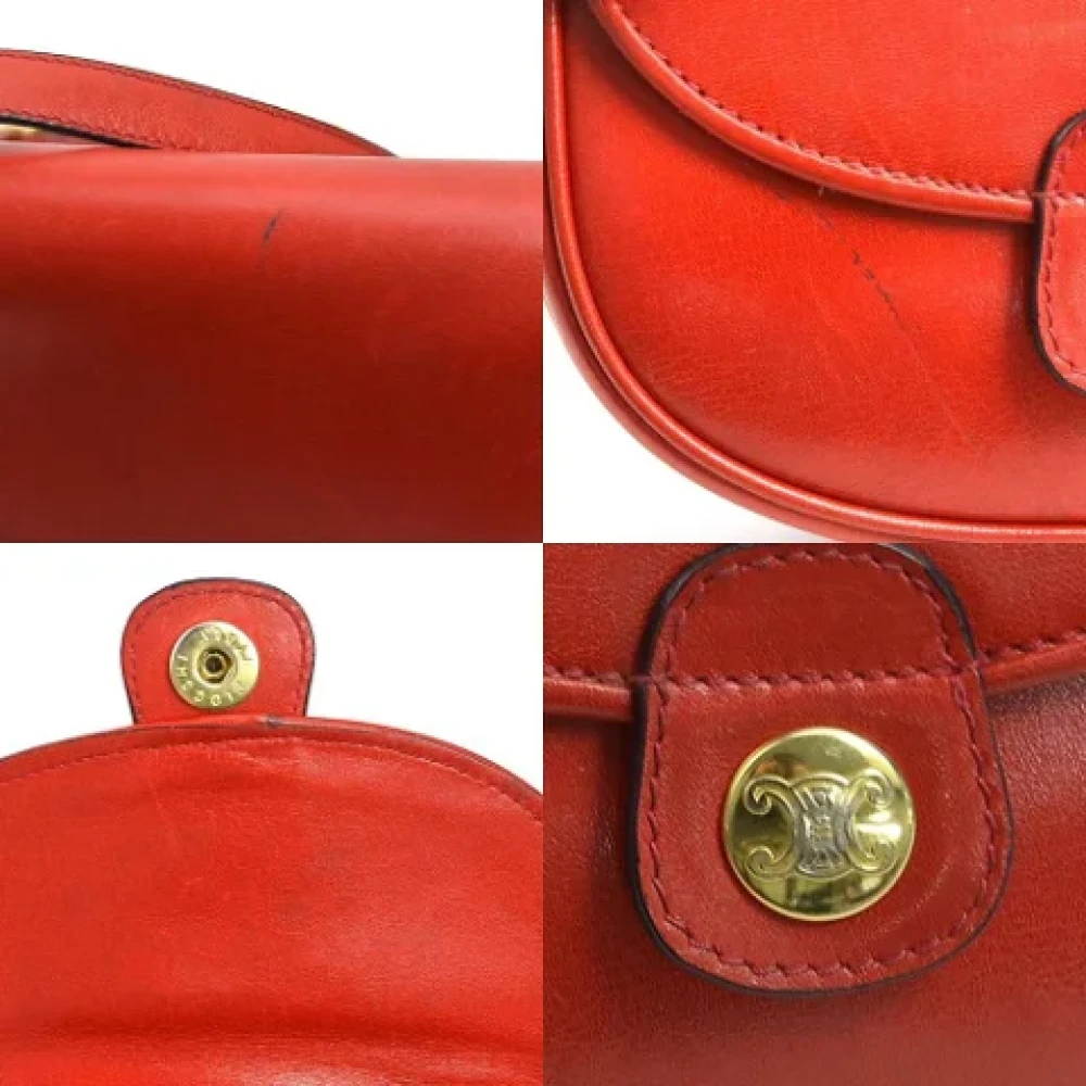 Celine Vintage Pre-owned Leather celine-bags Red Dames