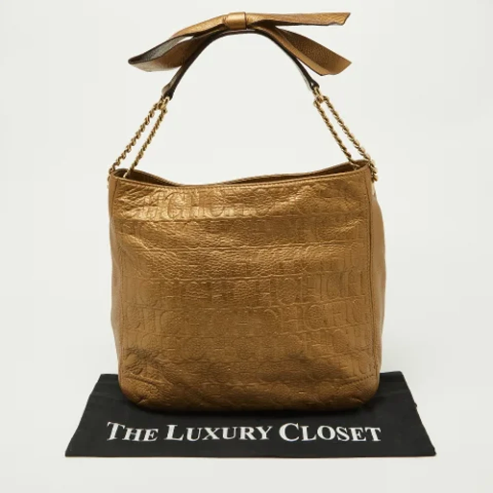 Carolina Herrera Pre-owned Leather handbags Yellow Dames
