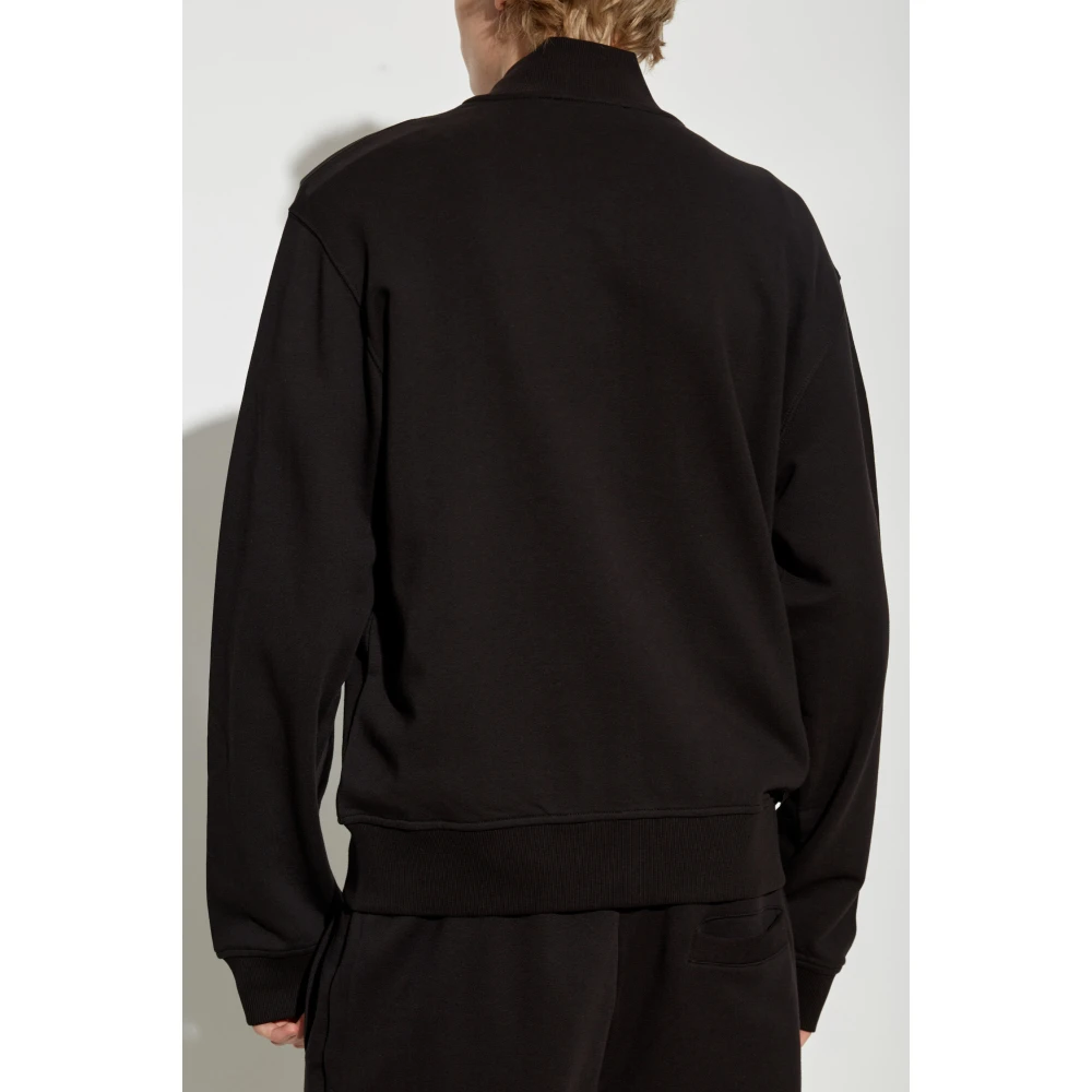 Versace Jeans Couture Sweatshirt met logo Black Heren