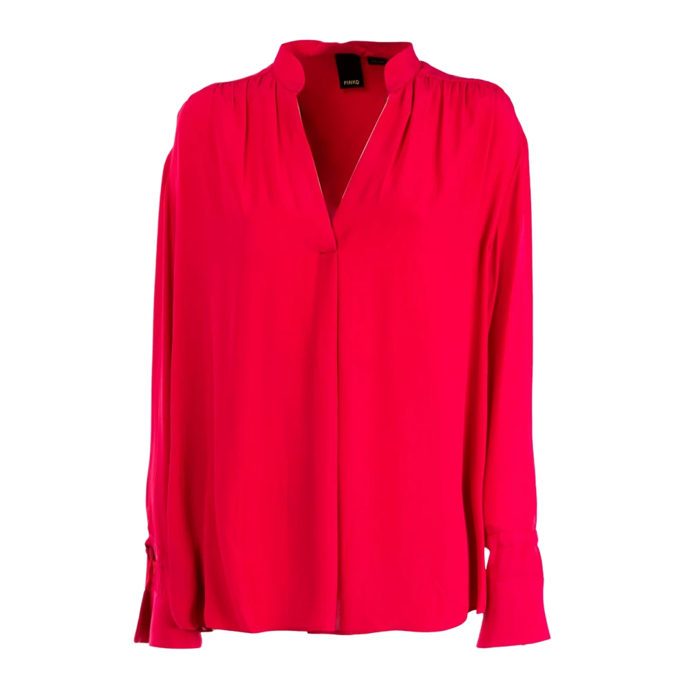 Pinko Elegante Paarse Blouse met Lange Mouwen Purple Dames