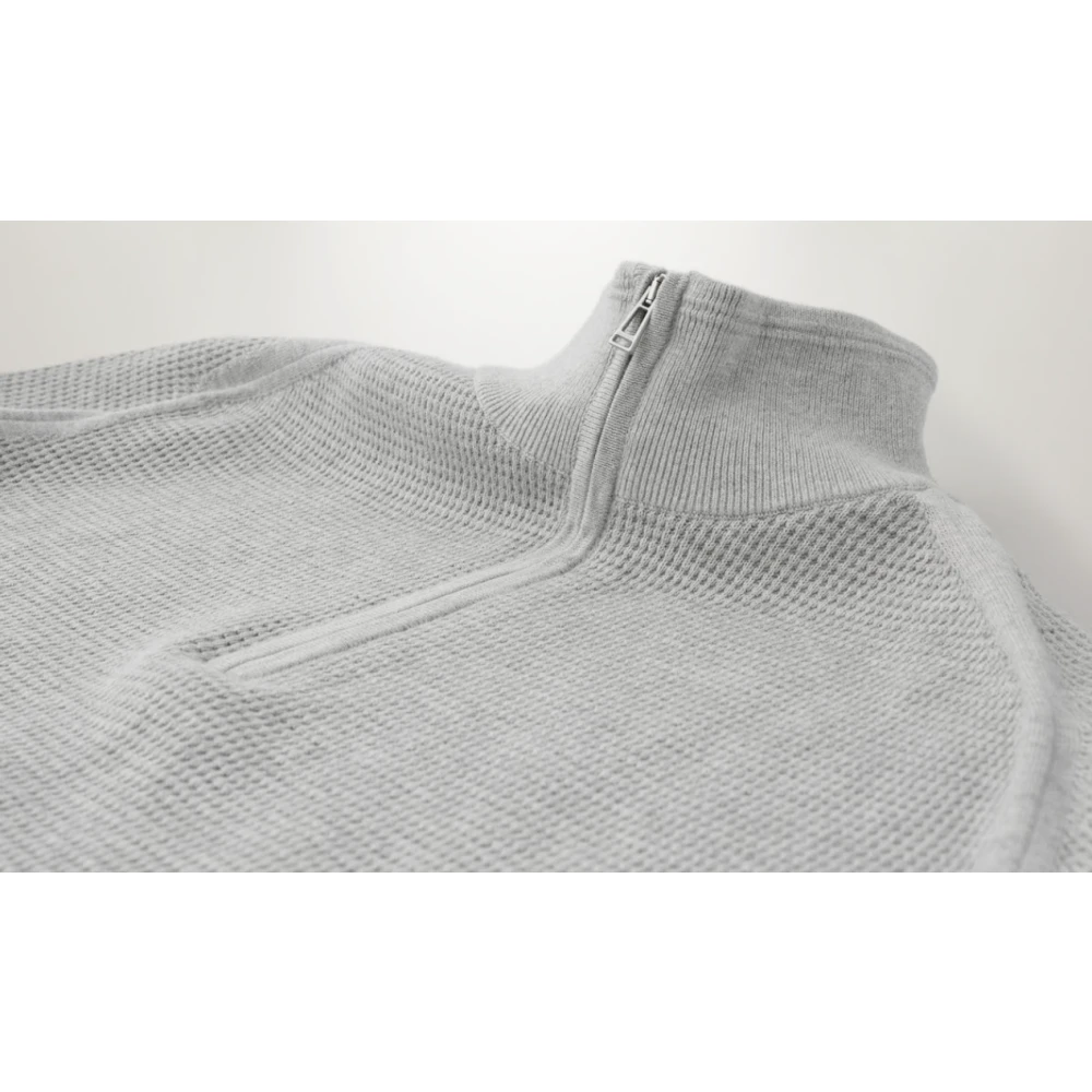Belstaff Lichtgrijs Quarter Zip Jumper Gray Heren