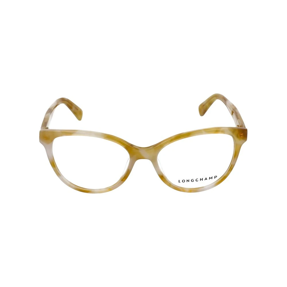 Longchamp Women's Yellow Glasses, 52 Mm, Stylish Eyeglasses In Honey Havana