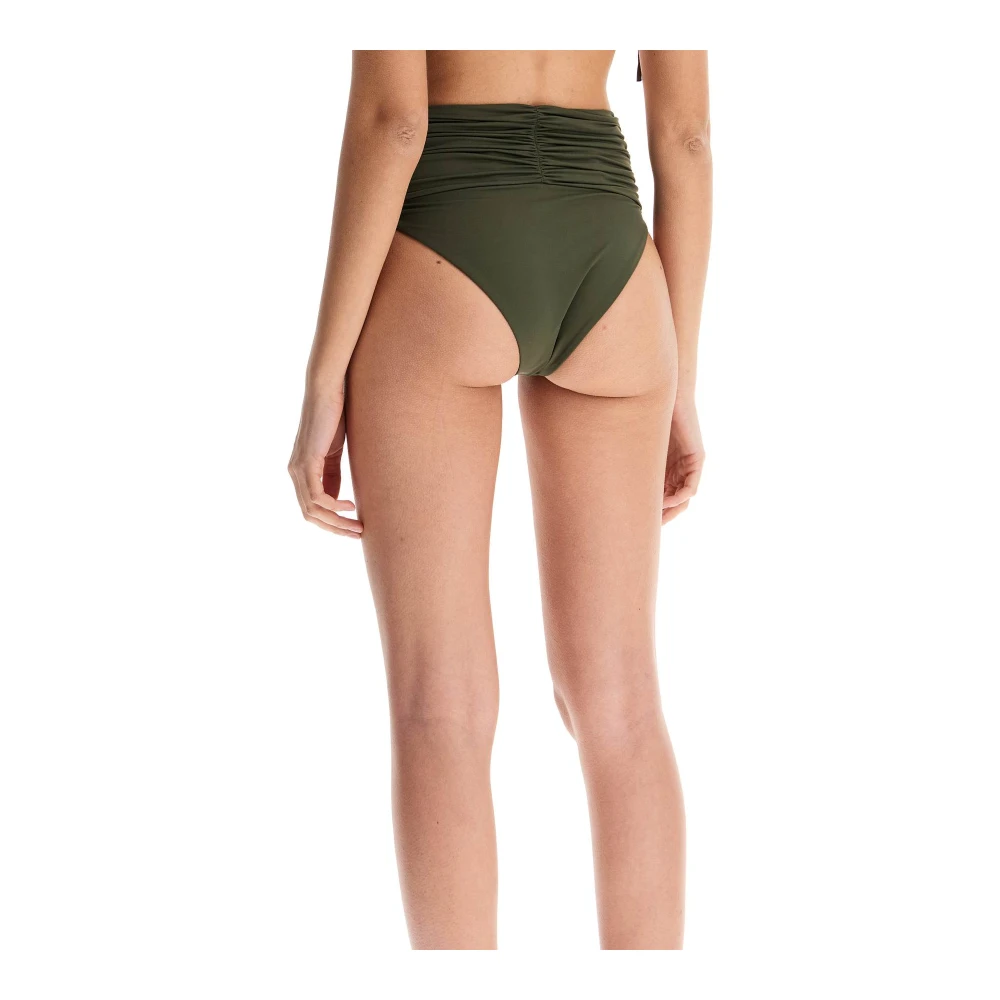 Magda Butrym Bloem Clip High-Waisted Bikini Broekje Green Dames