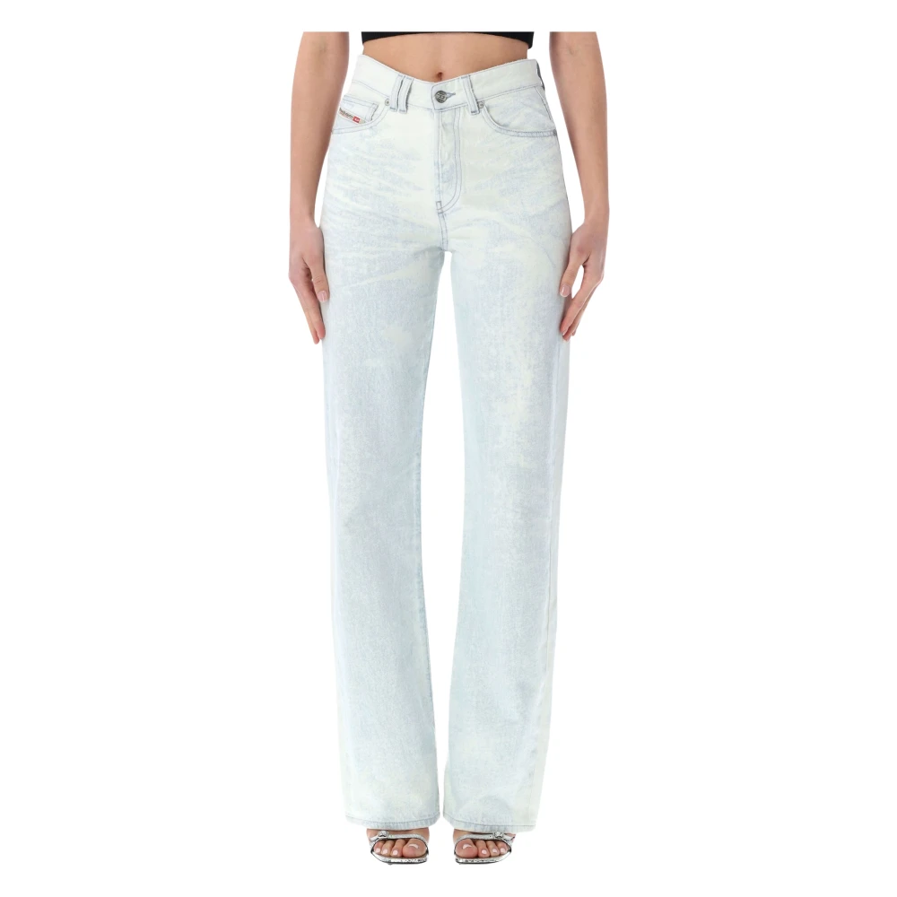 Diesel Women's Blue Straight Fit Jeans, W25, 1971 D-Sent Jeans