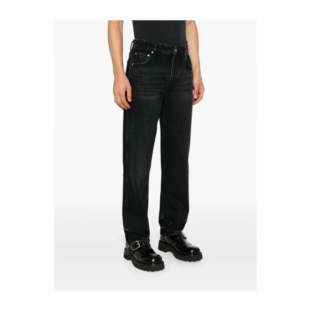 Represent Zwarte Straight Leg Denim Broek Black Heren