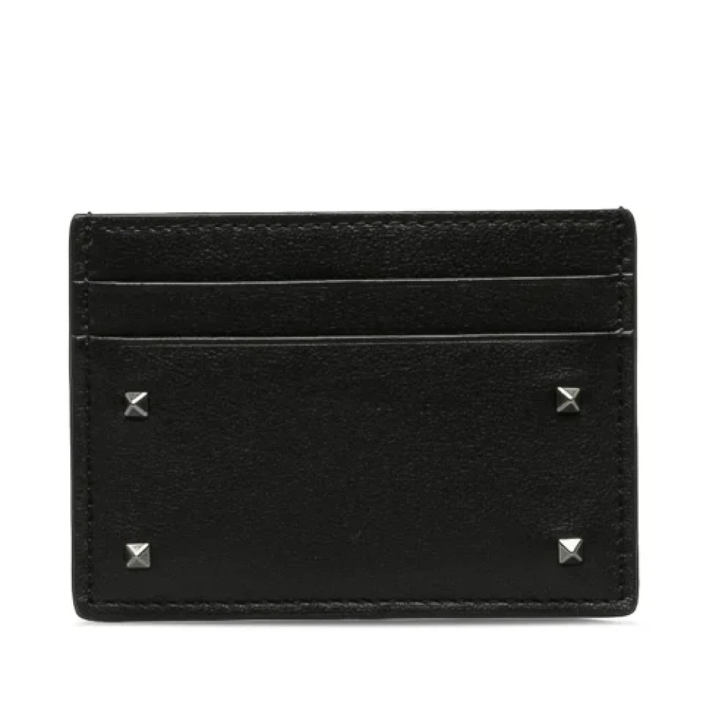 Valentino Vintage Pre-owned Leather wallets Black Dames