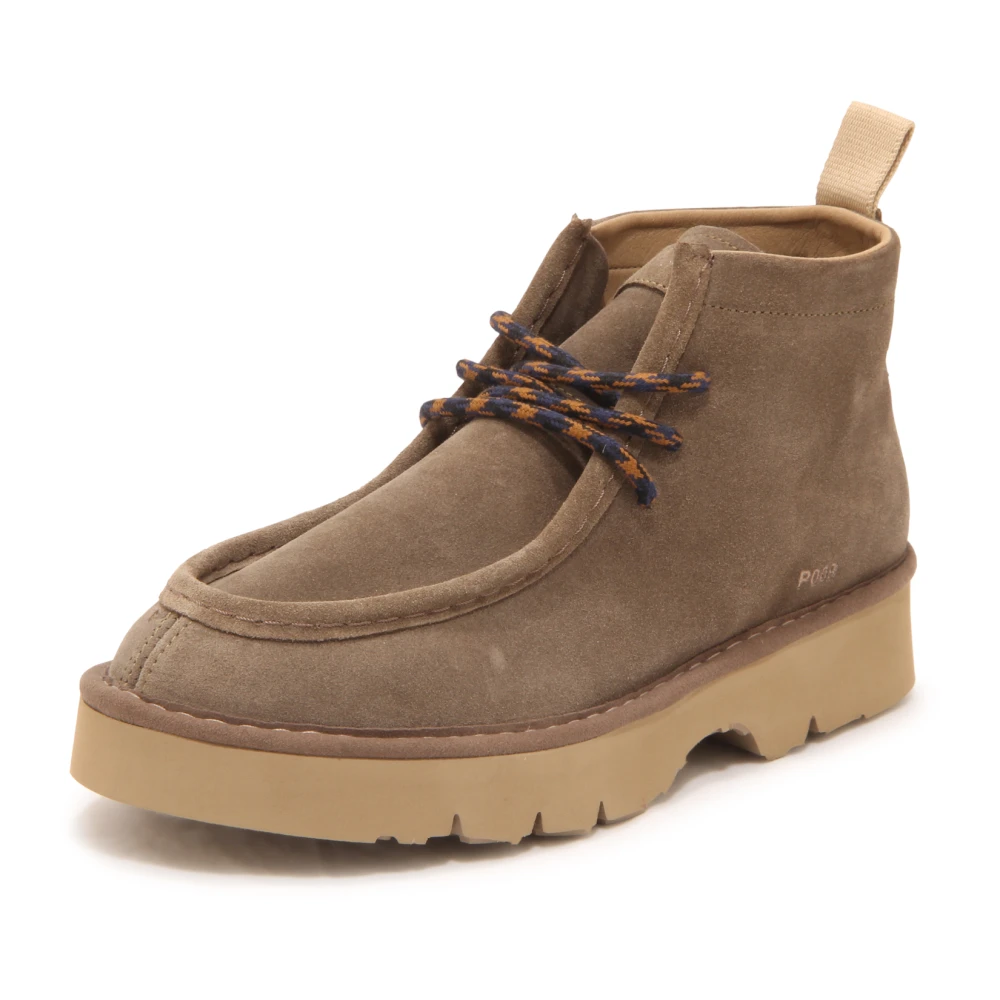 Panchic Men's Beige P009 Ankle Boot Suede - Lace-Up Boots - 9 Uk - Shoes