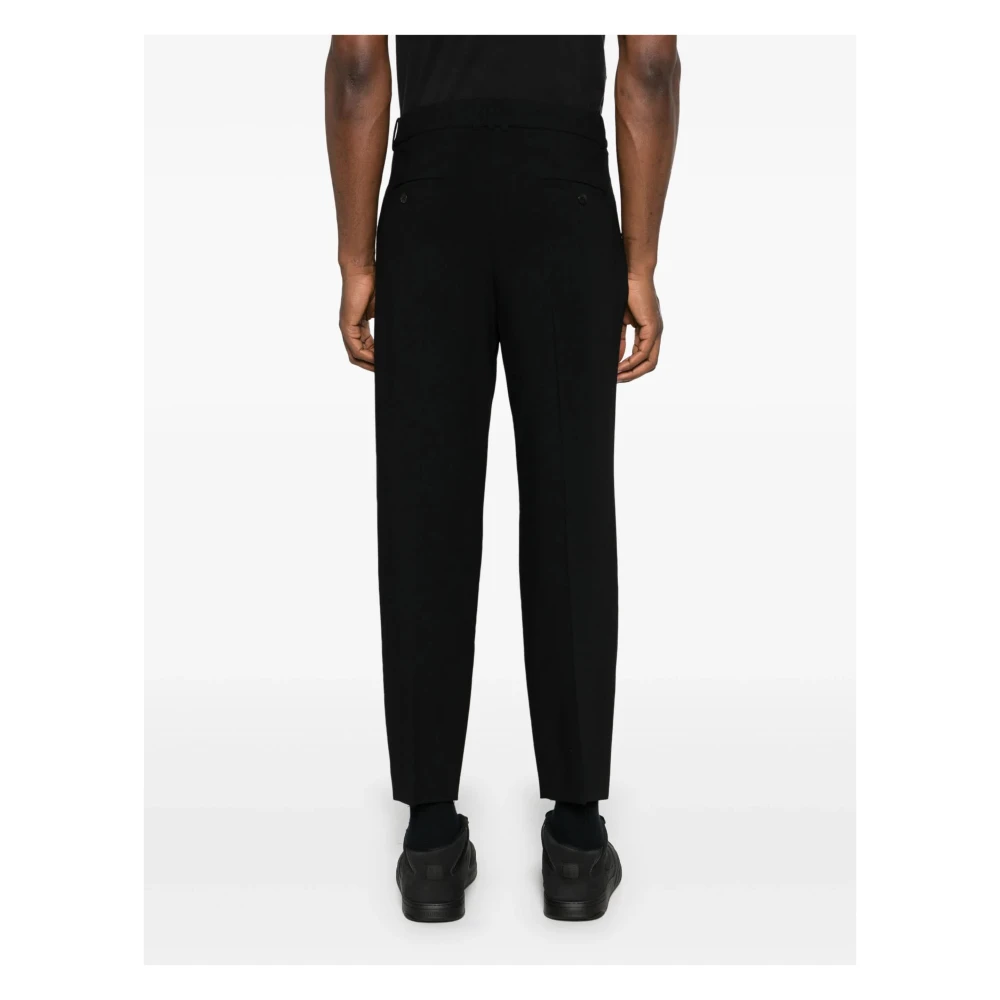 Balmain Zwarte Slim Fit Broek Black Heren