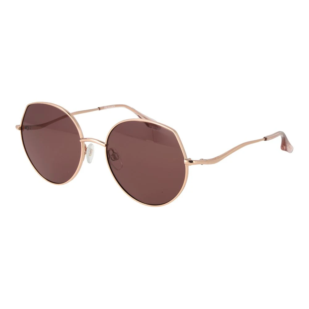 Trussardi Women's Gold Metal Panto Sunglasses
