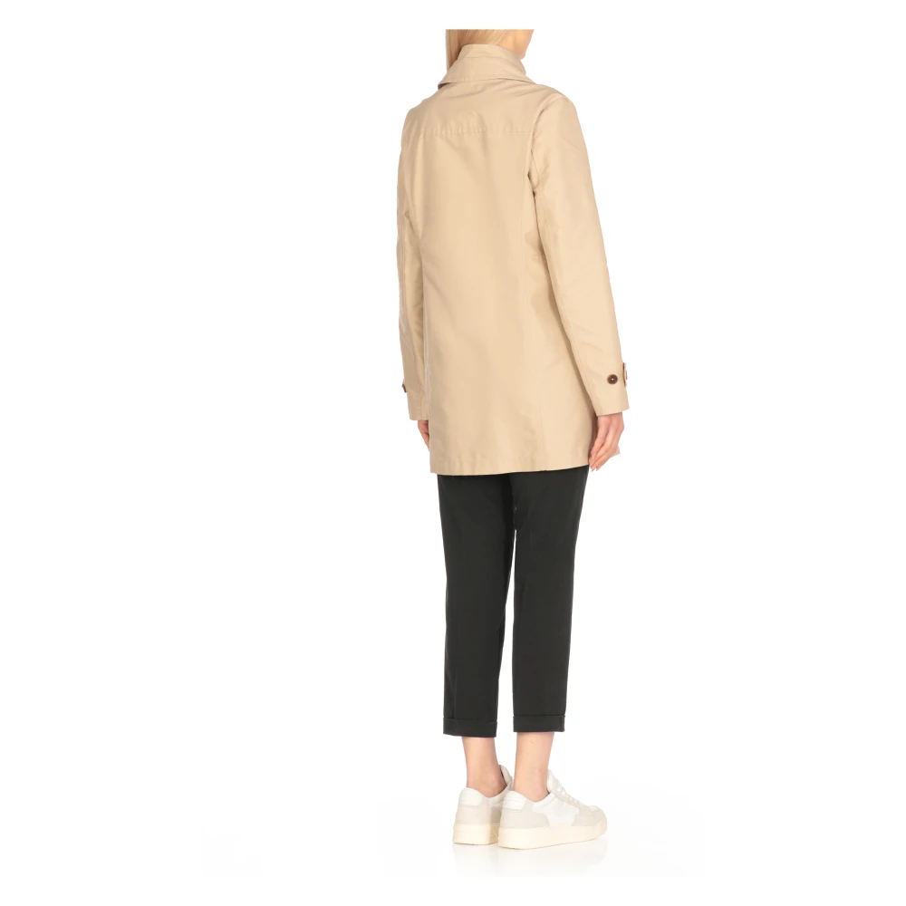 Fay Beige Klassieke Jas met Reverskraag Beige Dames