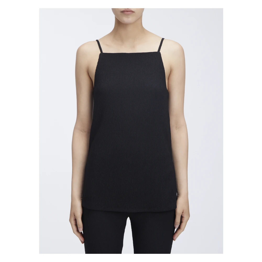 Calvin Klein Sleeveless Tops Black Dames