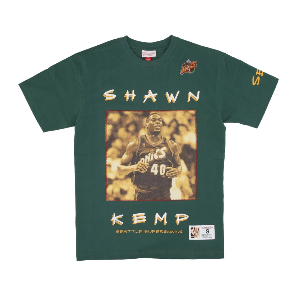 Mitchell & Ness Vintage Shawn Kemp NBA Tee Green Heren