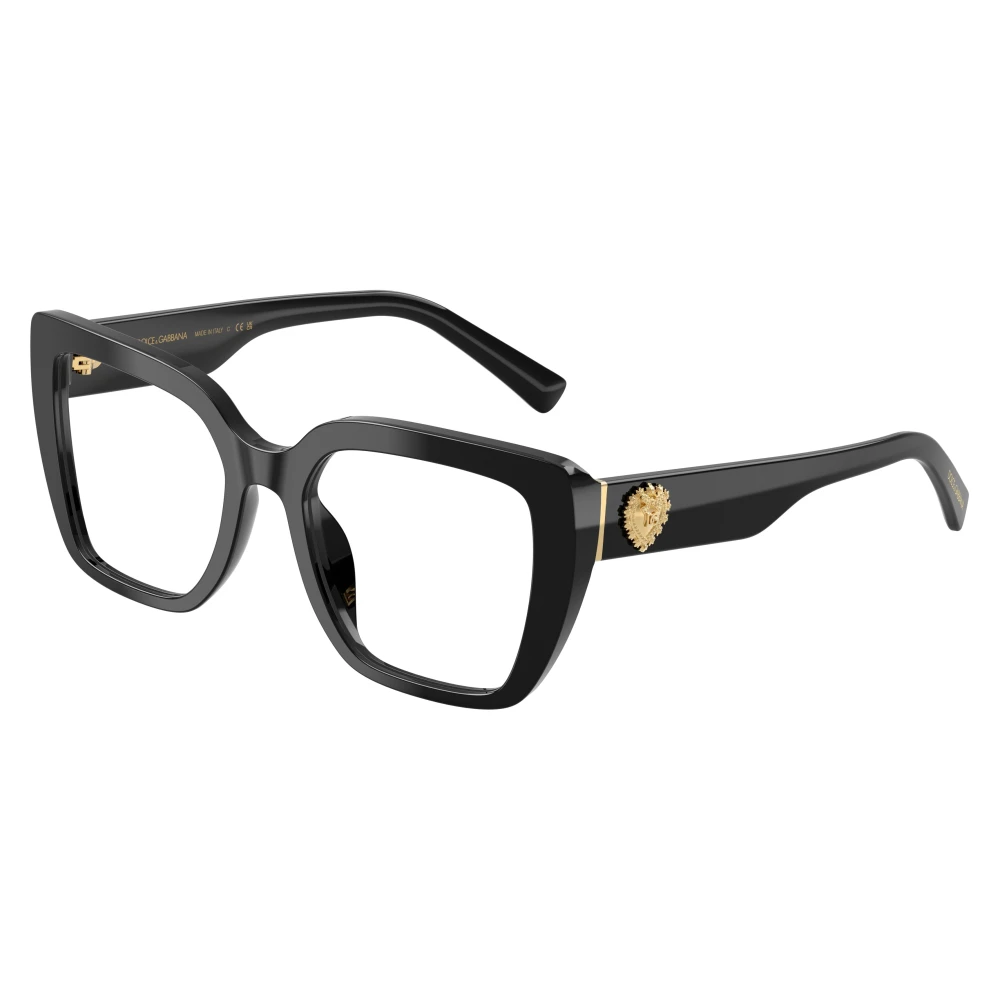 Dolce & Gabbana Transparent Woman Dg3441 501 Optical Frames Acetate Black Squared Normal - Image 2