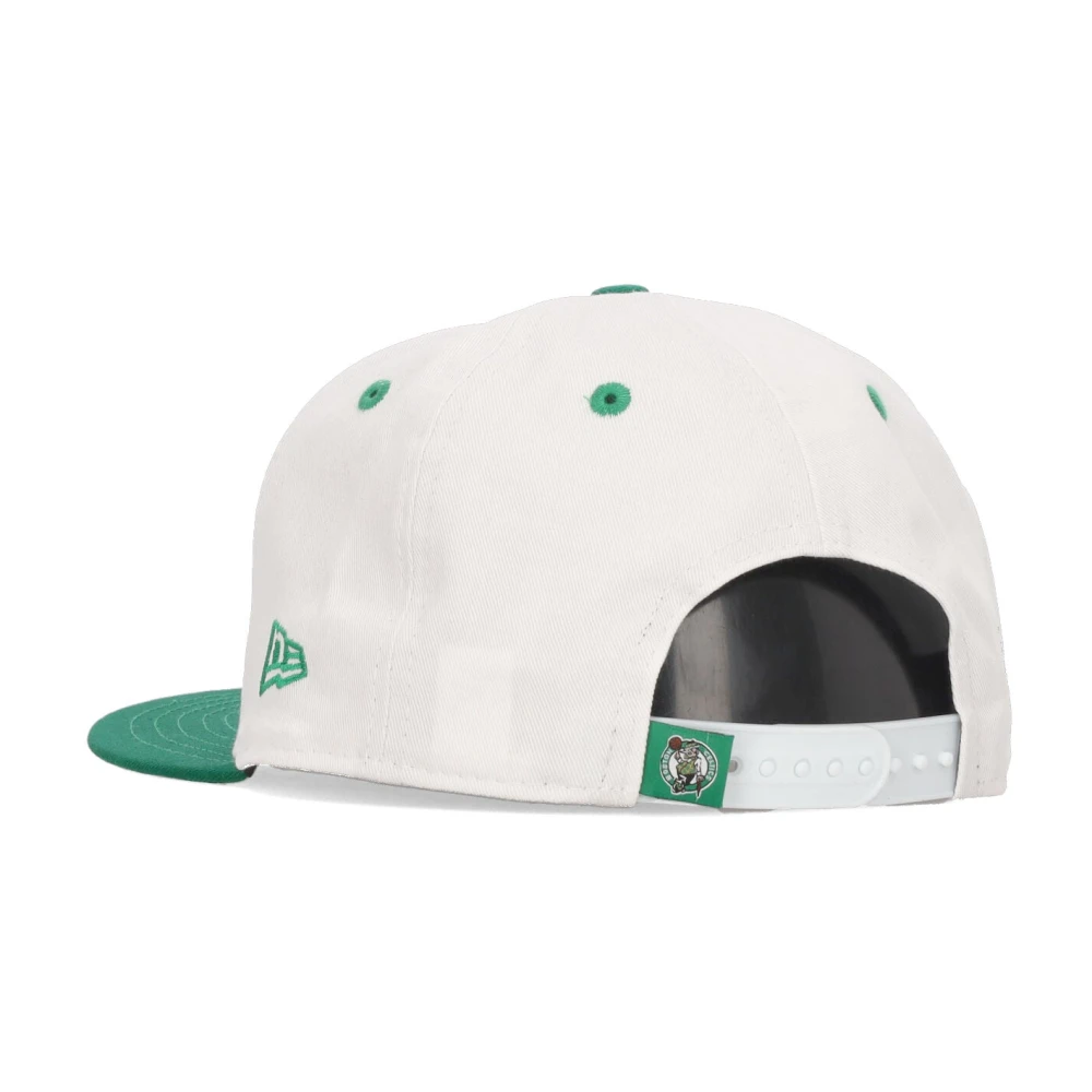 new era Boston Celtics Platte Klep Pet Wit White Unisex