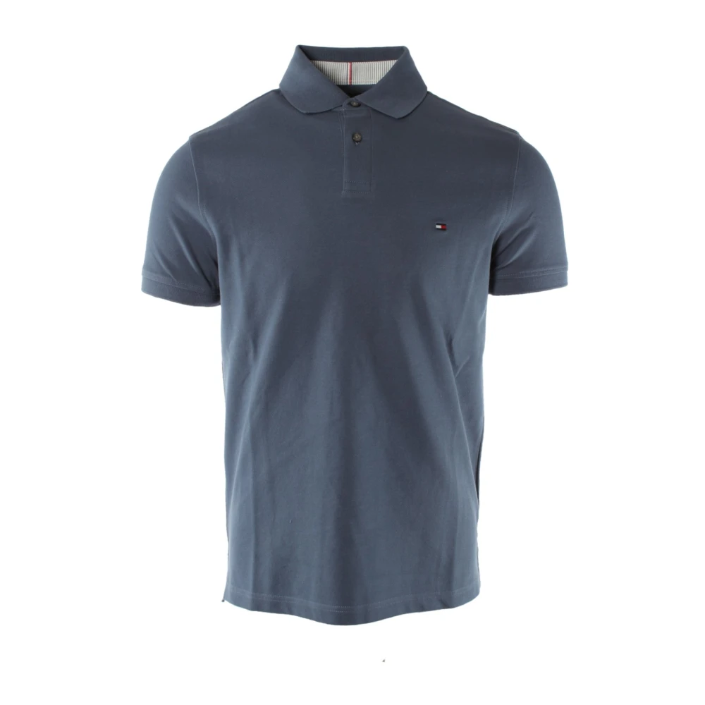 Tommy Hilfiger Men's Blue 1985 Collection Regular Fit Pique Polo