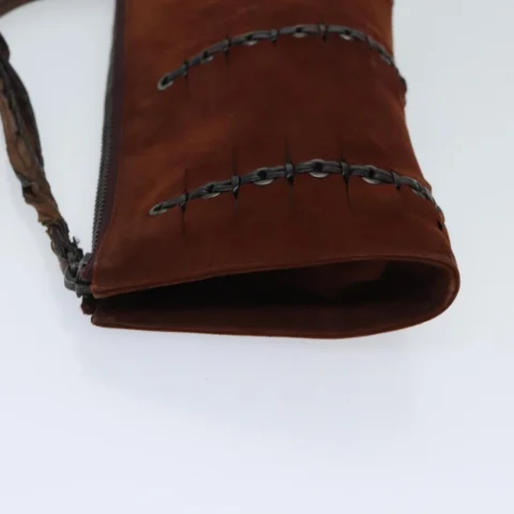Gucci Vintage Pre-owned Suede pouches Brown Dames