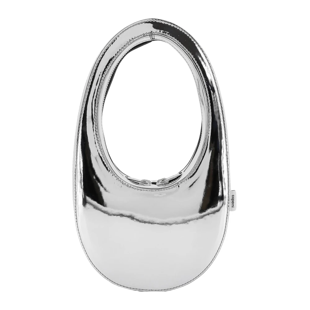 Coperni Zilveren Leren Handtas met Ritssluiting Gray Dames