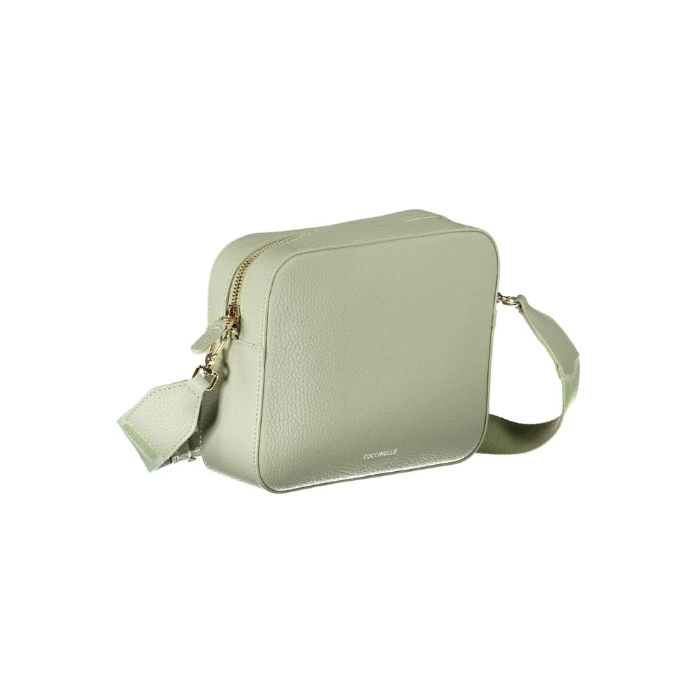 Coccinelle Groene Leren Schoudertas met Verstelbare Band Green Dames