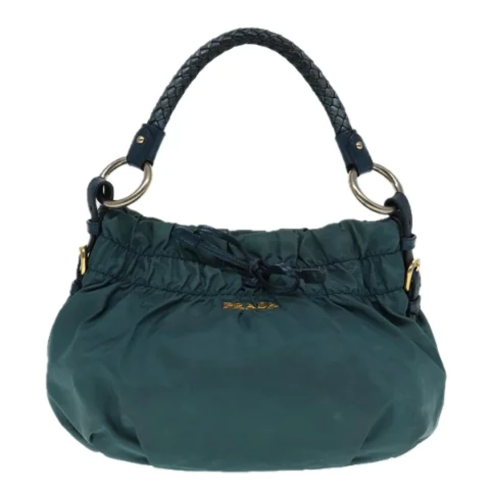 Prada Vintage Pre-owned Fabric prada-bags Green Dames