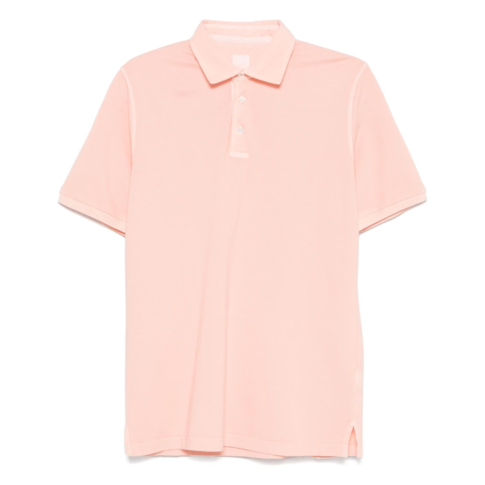 Fedeli Klassieke Katoenen Poloshirt Pink Heren