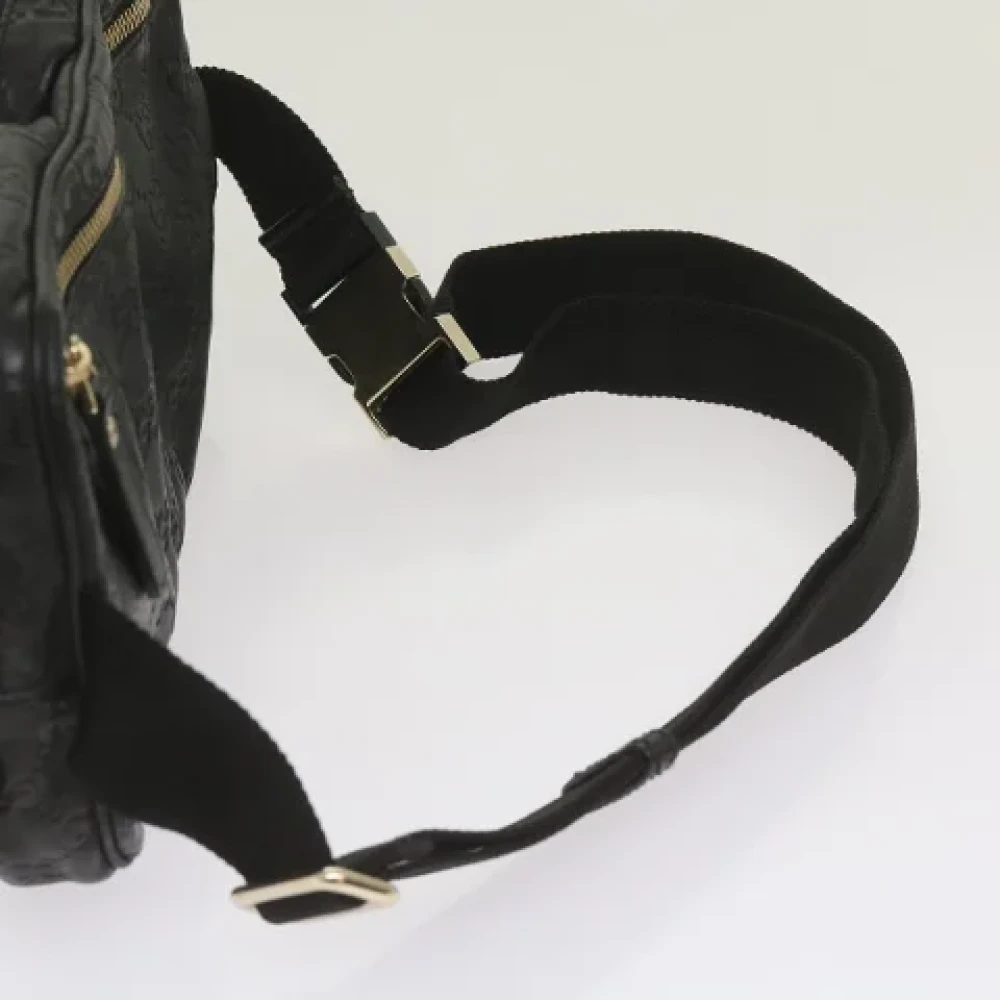 Gucci Vintage Pre-owned Canvas crossbody-bags Black Dames