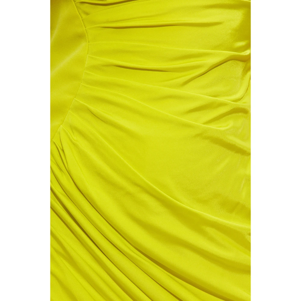 Versace Gedrapeerde jurk Yellow Dames