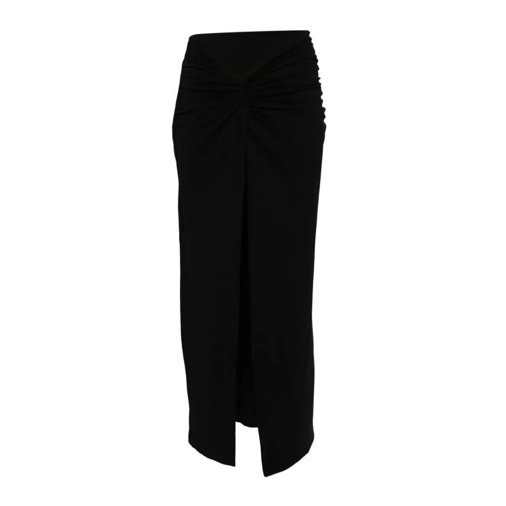 Rotate Birger Christensen Zwarte Rotate Rok Stijlvol en veelzijdig Black Dames