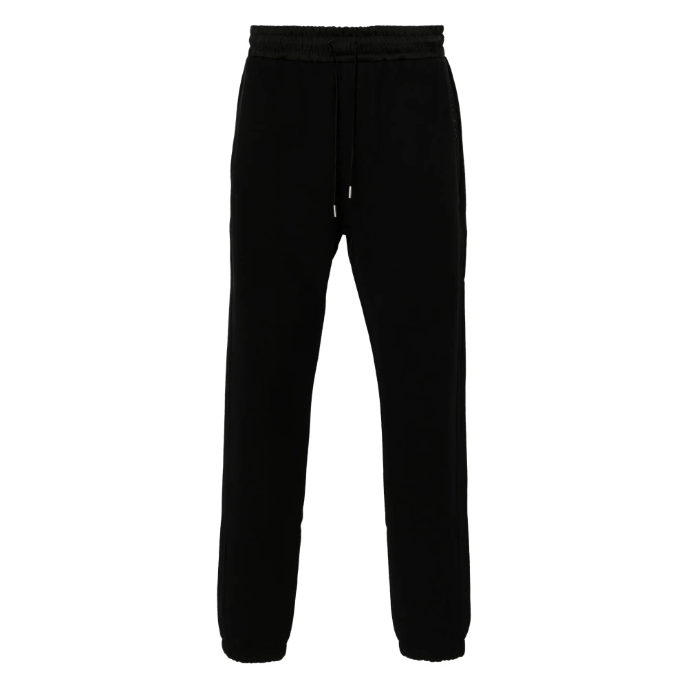 Saint Laurent Svarta Bomull Tracksuit-Style Byxor Black, Herr