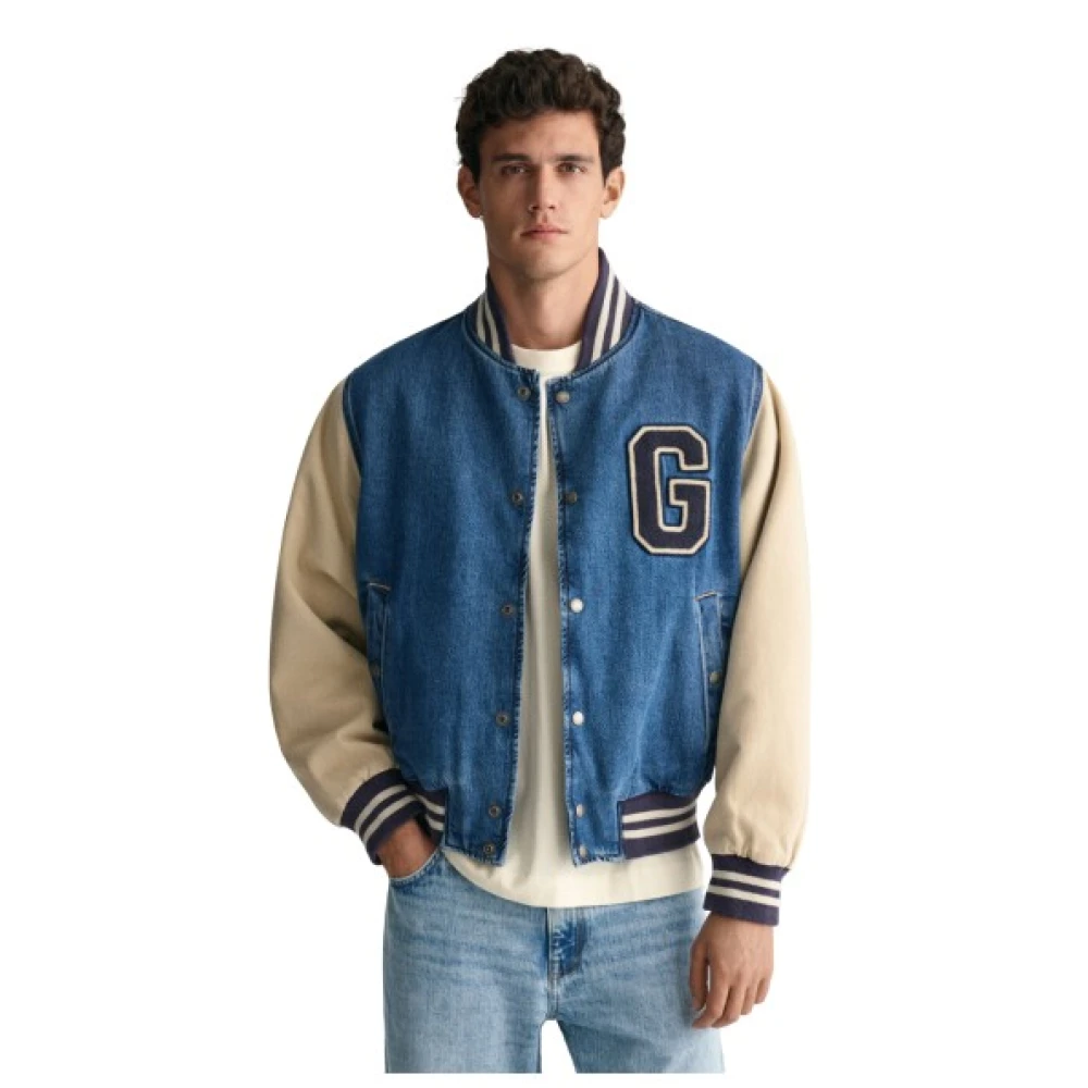 Gant Denim Universiteit Bomberjack Blue Heren