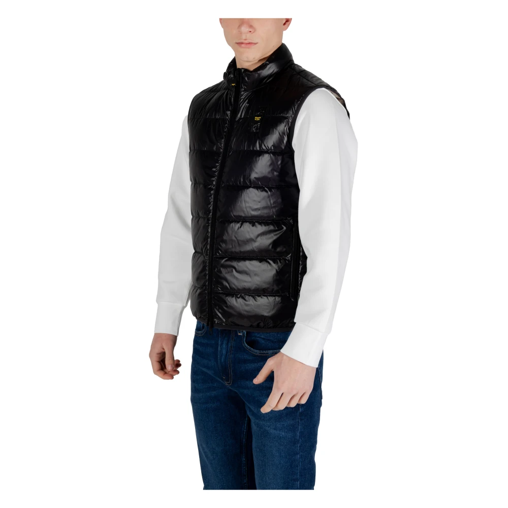 Blauer Lente Zomer Heren Polyamide Shirt Collectie Black Heren