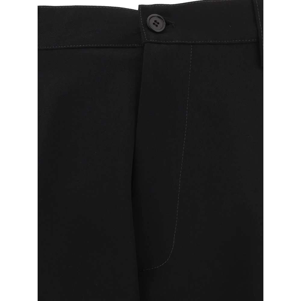 Marni Chino Broek met Relaxte Pasvorm Black Heren