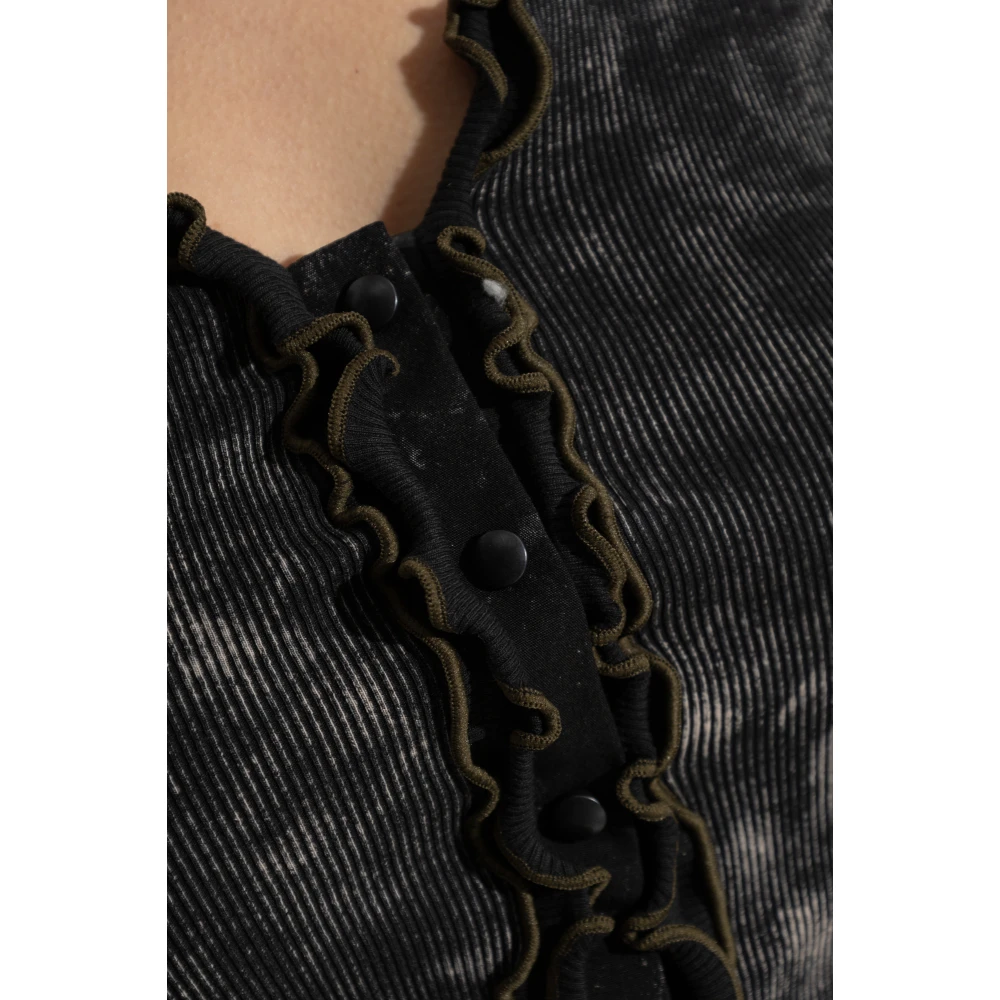 Diesel Top T-Flux Black Dames