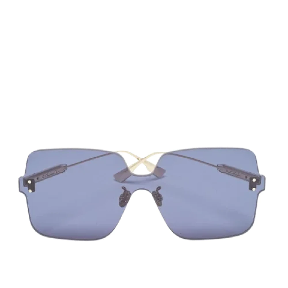Dior Vintage Pre-owned Acetate sunglasses Blue Dames
