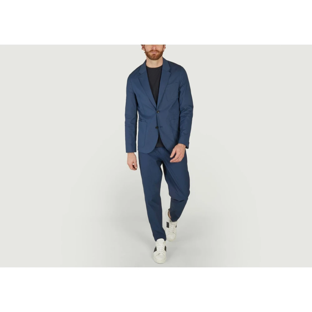 PS By Paul Smith Marineblauwe Casual Fit Blazer Blue Heren