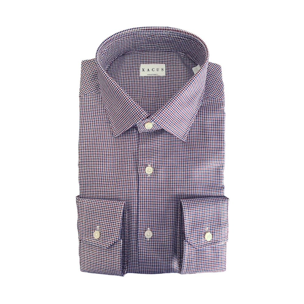 Xacus Klassieke Shirt van Katoen Gray Heren