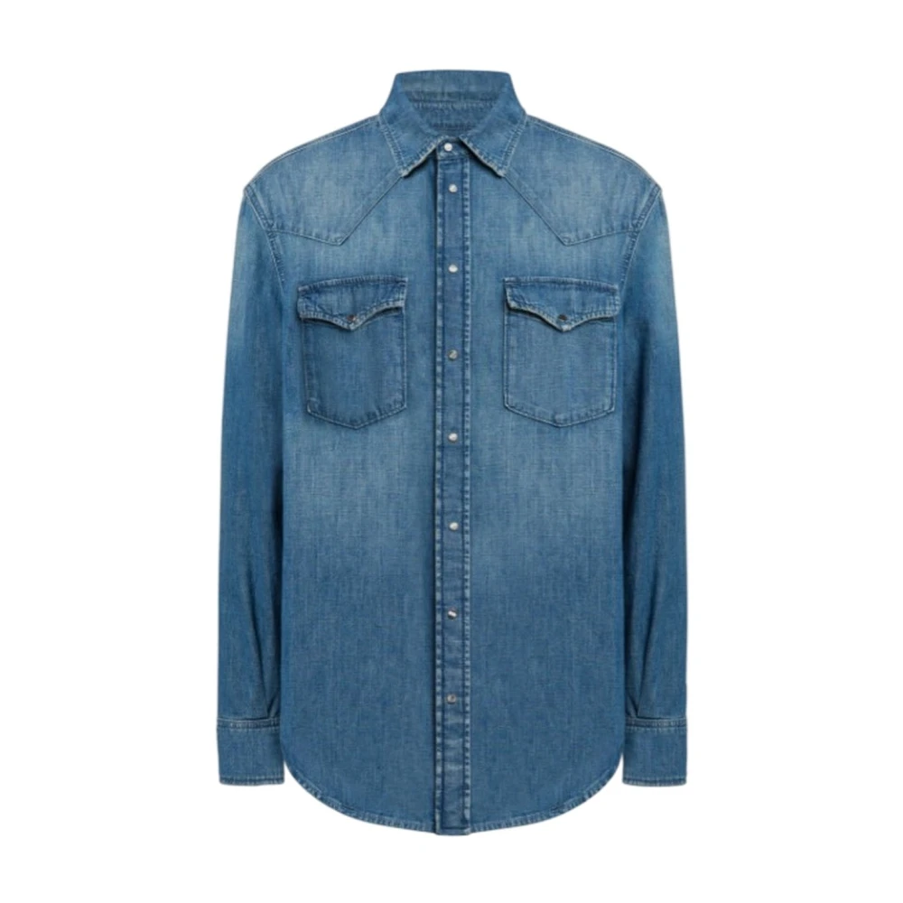 Dondup Homme Bleu - Denim Shirt - Chemises - Taille: Xl